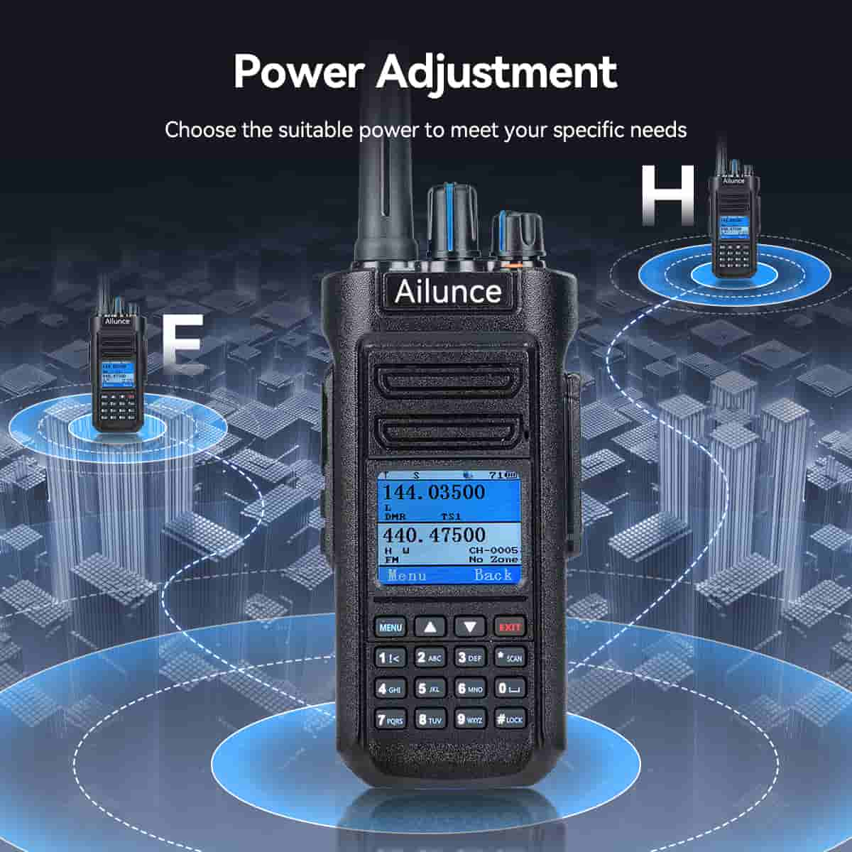 Ailunce HD2 Waterproof Long Range Dual Band DMR Radio