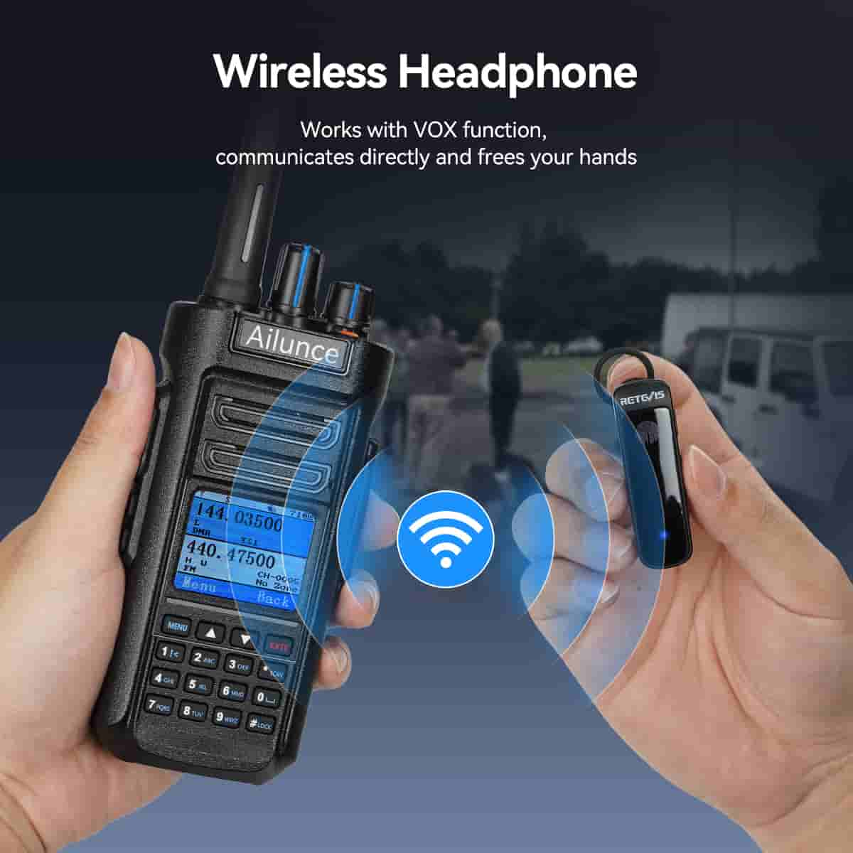 Ailunce HD2 Waterproof Long Range Dual Band DMR Radio