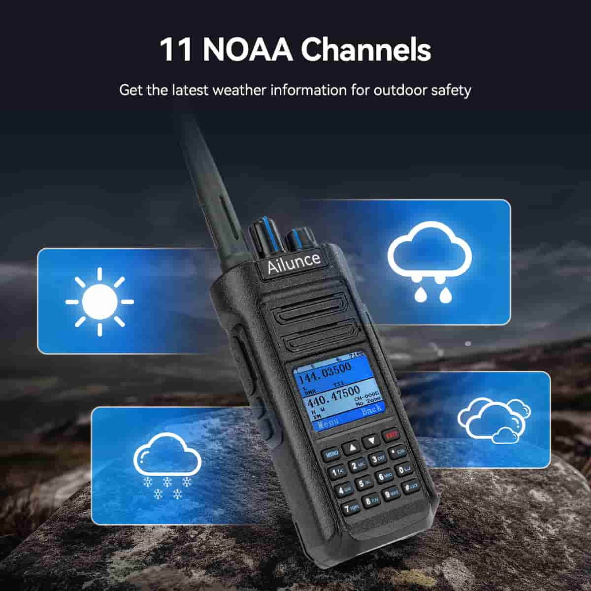 Ailunce HD2 Waterproof Long Range Dual Band DMR Radio