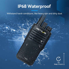 Retevis P62 Waterproof Radio with Speaker Mic Kit 10packs