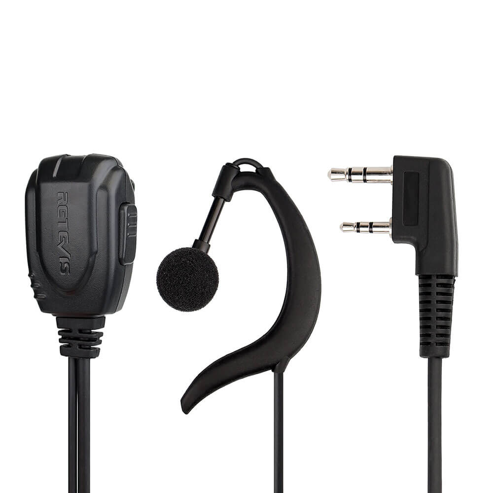 C earhook earpiece for Retevis RT23 Amateur Radio