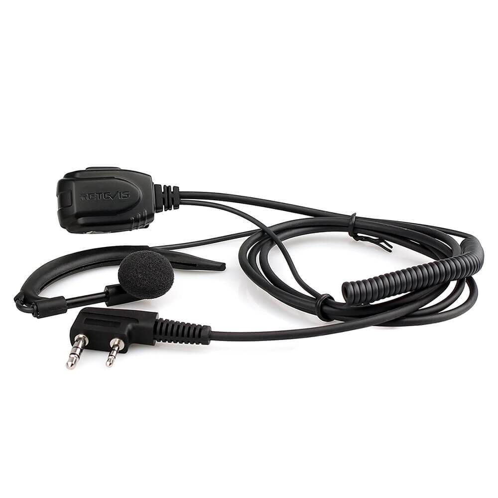 C earhook earpiece for Retevis RT23 Amateur Radio