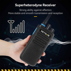 P1 High Power Superhet AES256 UHF DMR Walkie Talkie