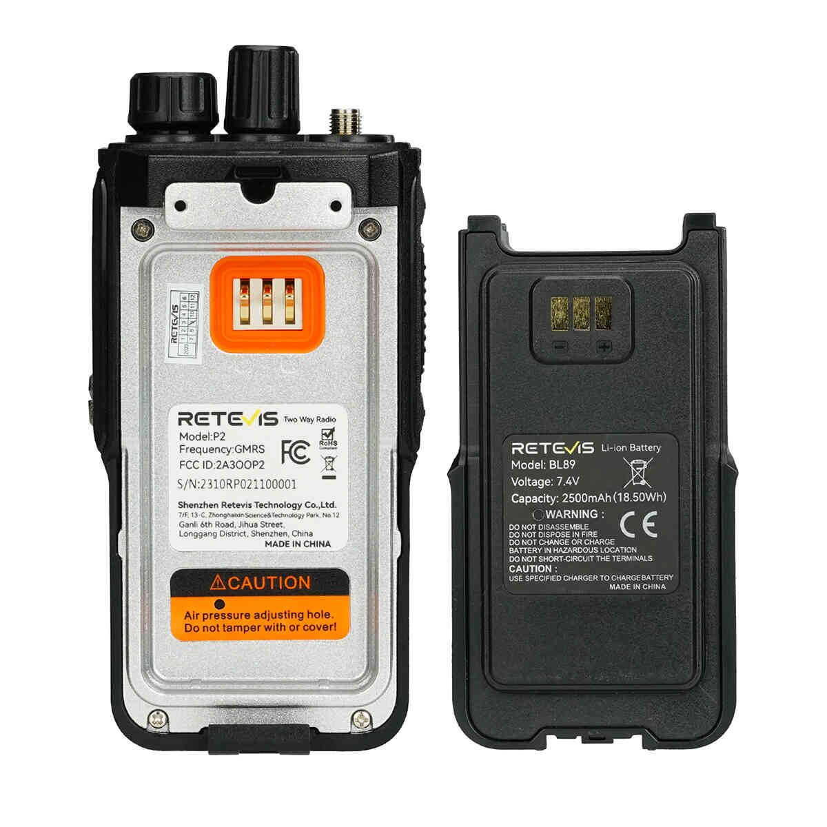 P62 Long-range IP68 Waterproof Rugged UV Dual Band Radio