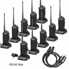 Retevis RT29 10 Watt Long Range Business UHF Radio 10 Pack