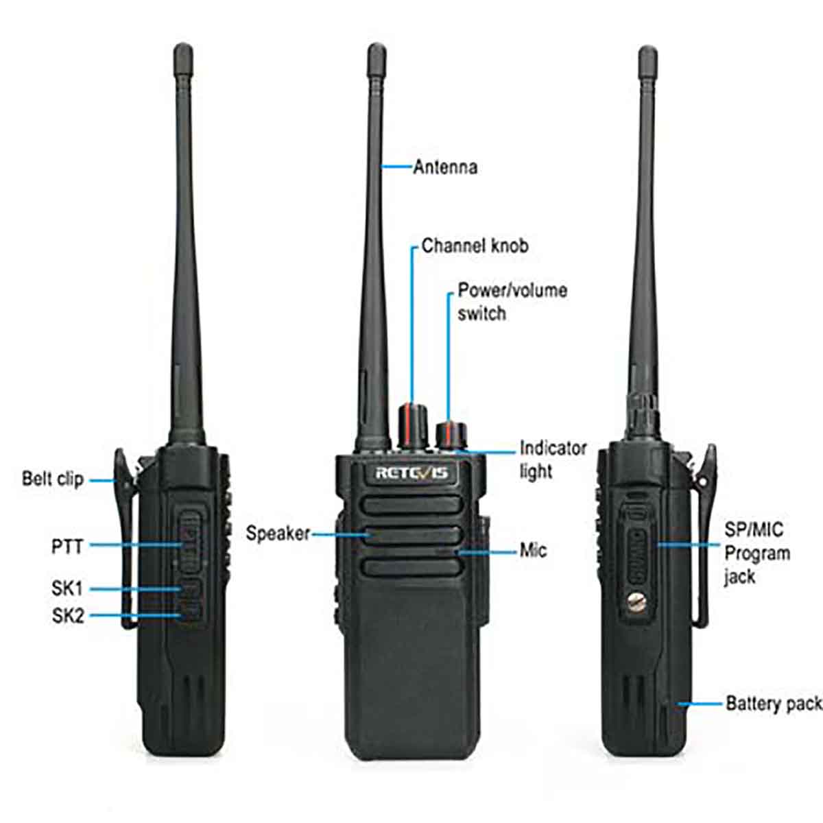 RT29 10 Watt Waterproof UHF Two Way Radio (10 Pack)