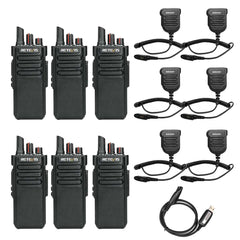 Retevis RT29 Long Range Two Way Radio with IP55 Speaker Mic 6packs