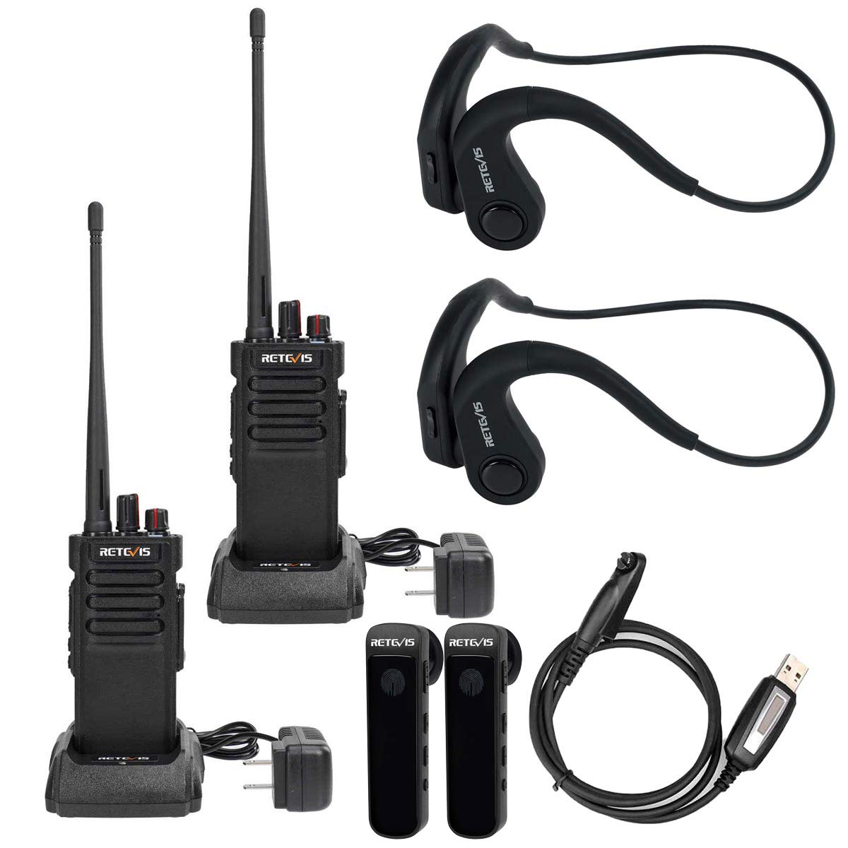 RT29D Long Range Waterproof Bluetooth DMR Radio with Bone Conduction Headphones