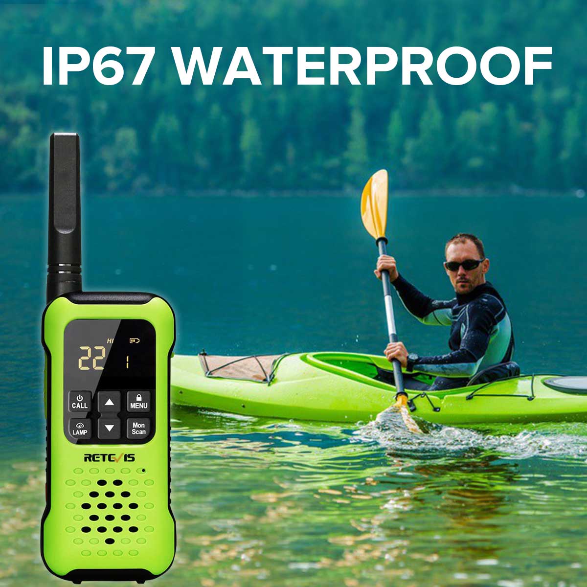 RT49P IP67 Floating Waterproof FRS Walkie Talkies