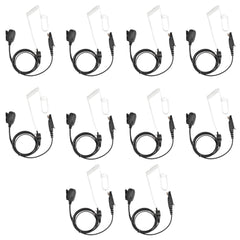 EAM004 Covert Acoustic Tube Earpiece for HD1 RT29 NR630 10-Pack