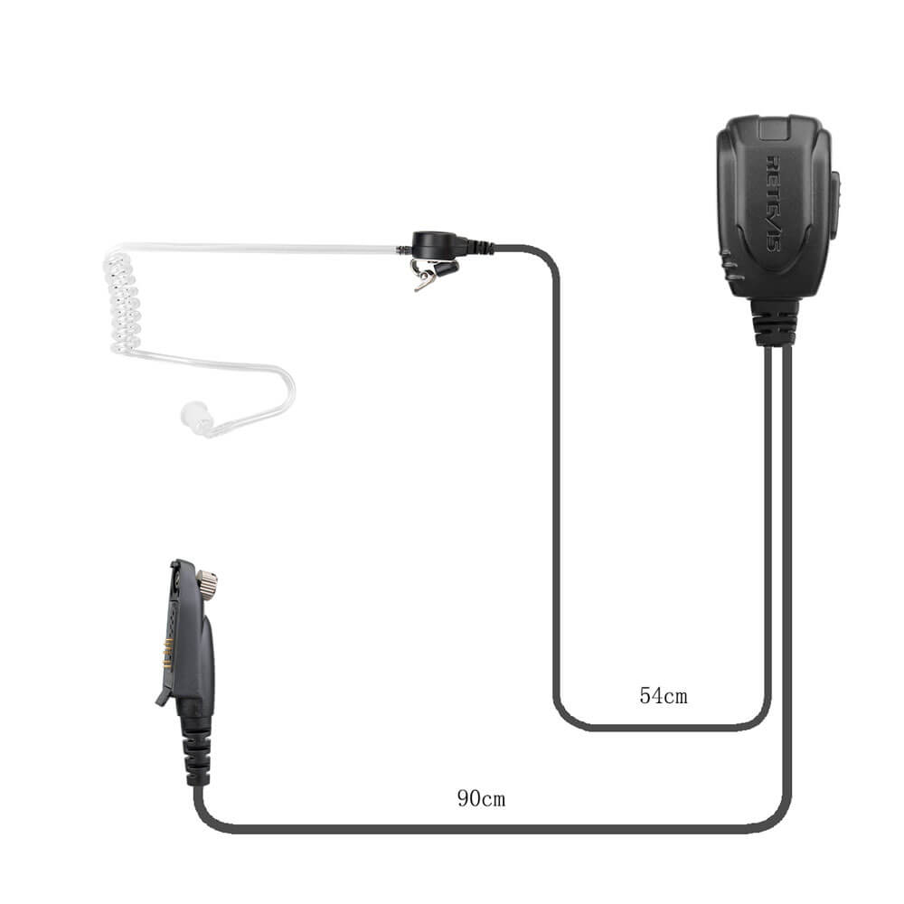 EAM004 Air Acoustic Tube Earpiece for HD1 RT29 NR630 20-Pack