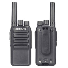 Retevis NR10 Noise Reduction Walkie Talkie with DSP Earphone 6Pack Bundle