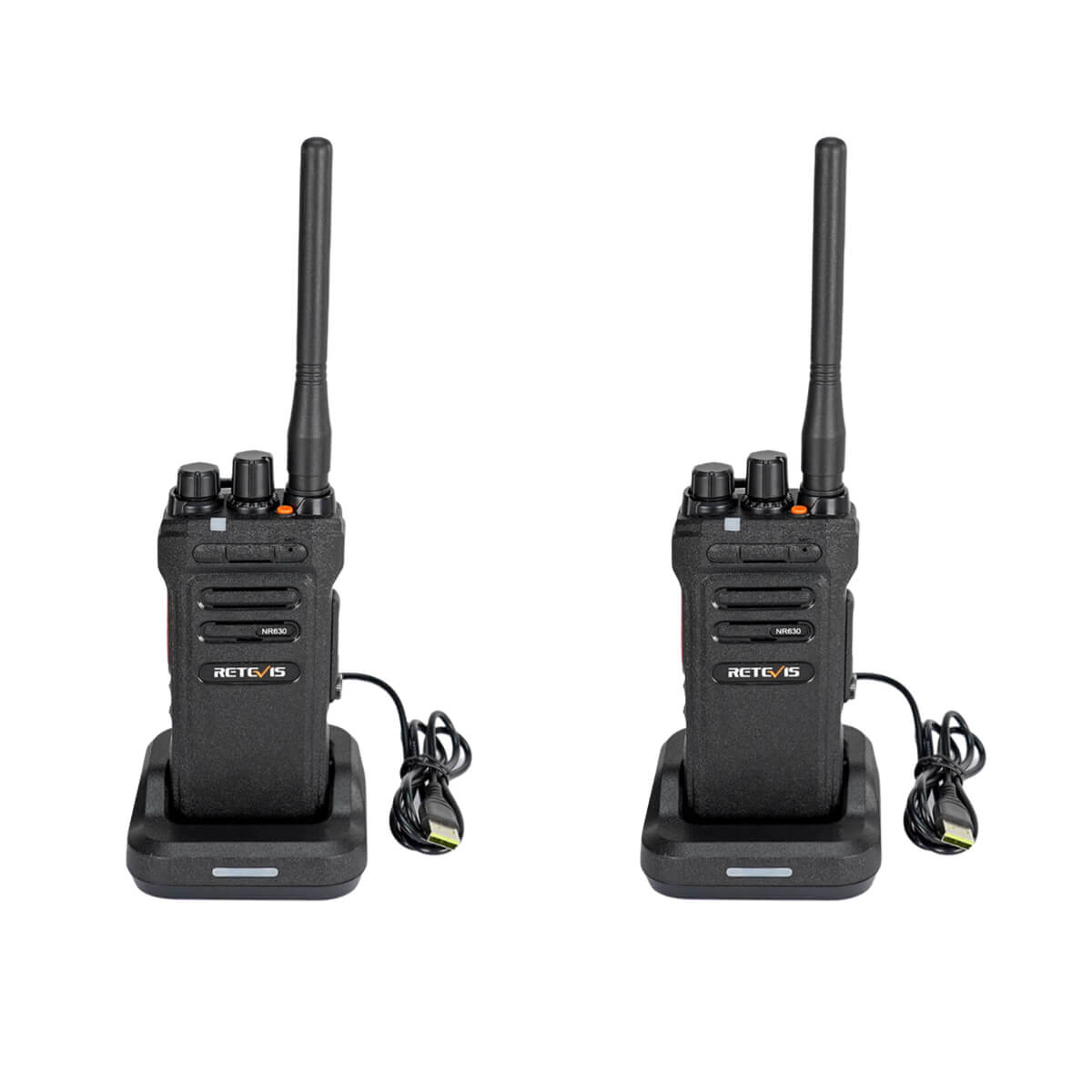 Retevis NR630 Long Range Waterproof Walkie Talkie with Speaker Mic 4pack