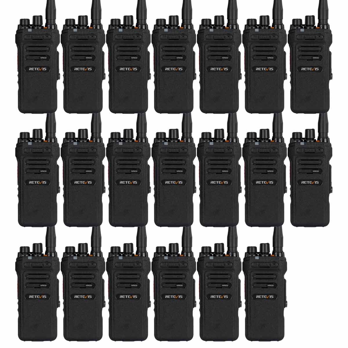 NR630 10W IP67 Waterproof UHF Radios (20 Pack)