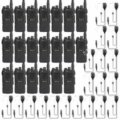 NR630 10W Waterproof UHF Radios with Earpiece Kit (20 Pack)