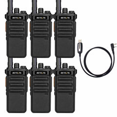 RB25 High Power UHF Digital Two way Radio (6 Pack)