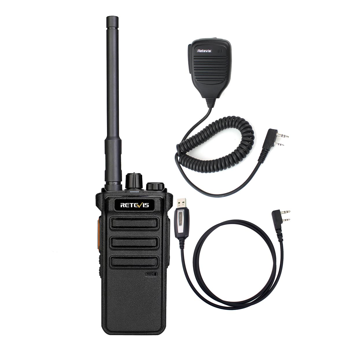 RB25 High Power UHF Digital Two way Radio with Speaker Mic