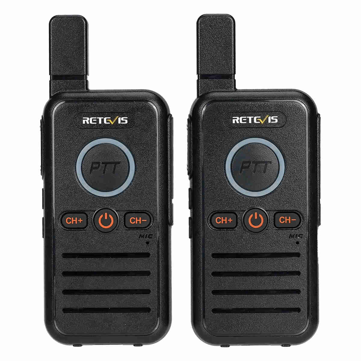 RB45 Dual PTT Walkie Talkies Portable FRS Two-Way Radios (4Pack)