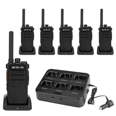 RB626 3W 16-Channel UHF Radio (6 Packs)+Multi-Unit Charger