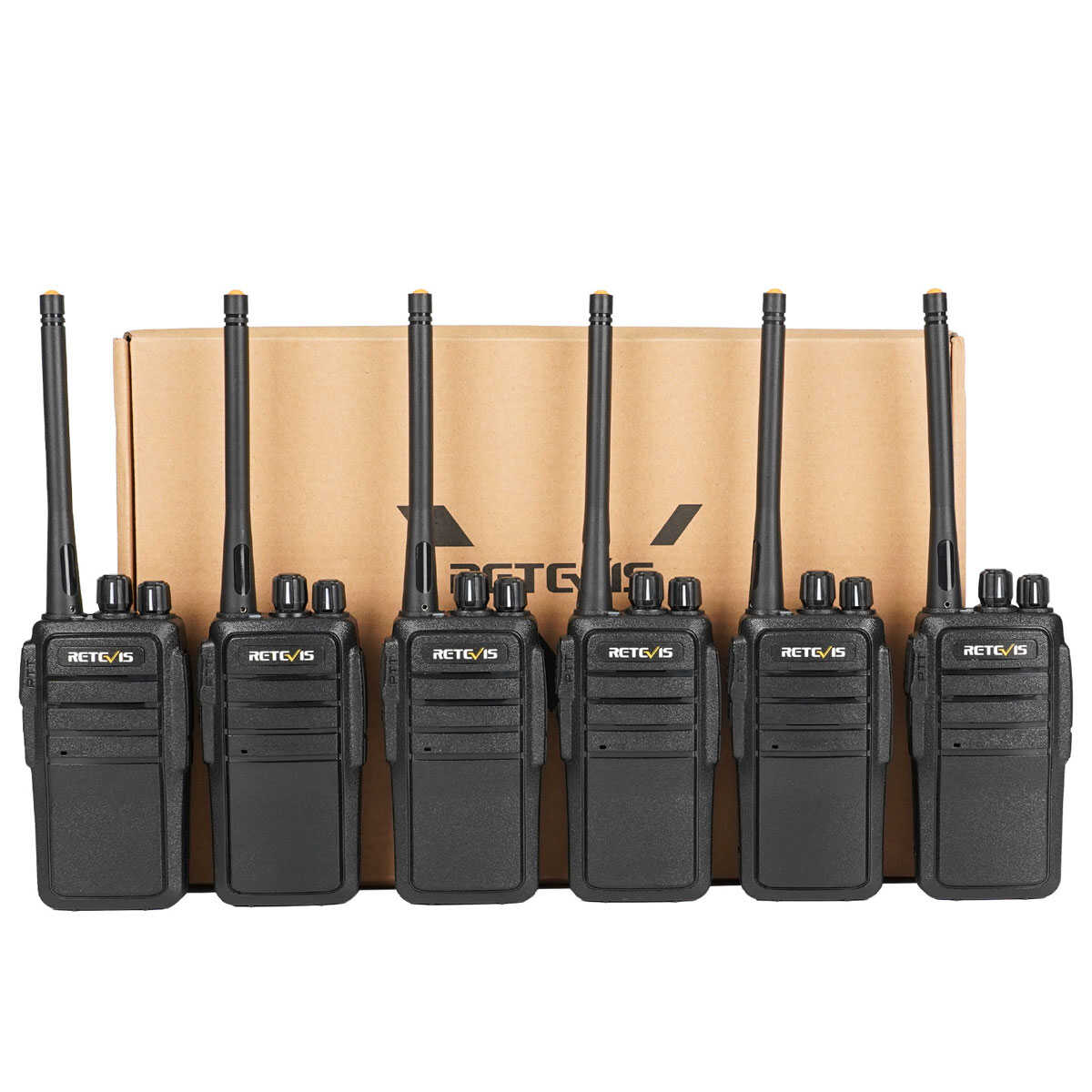 RT21 Plus Rugged FRS Business Radio (6 Pcs)+Multi-Unit Charger