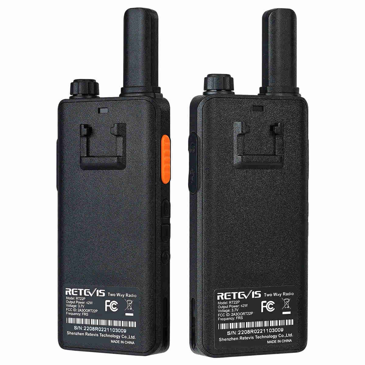 RT22P Small Portable Walkie Talkies 6pcs with Six-Unit Charger