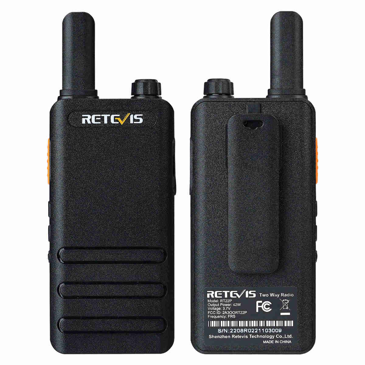 RT22P Small Portable Walkie Talkies 6pcs with Six-Unit Charger