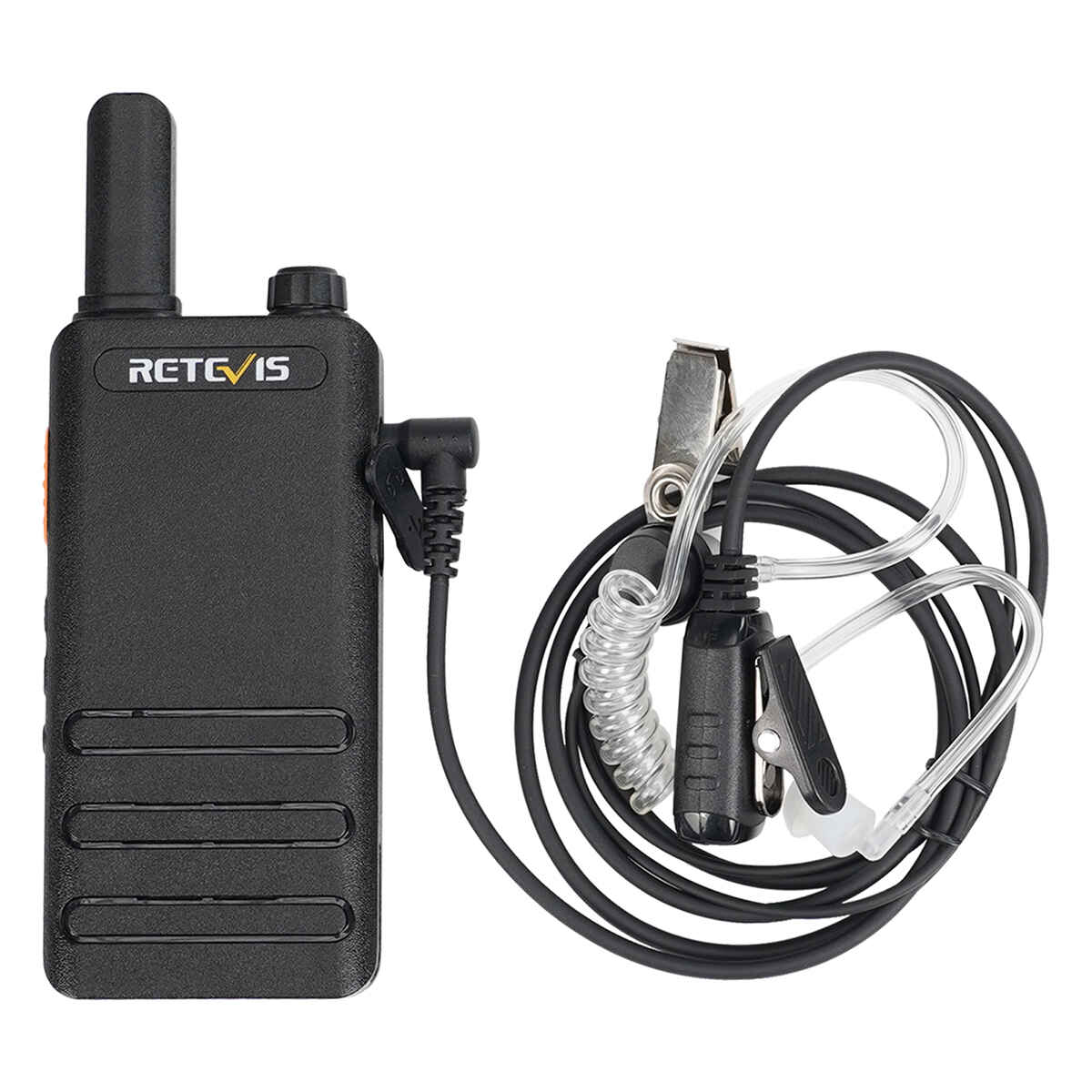 RT22P Portable 15mm Slim Walkie Talkie with Earpieces 4 PCS