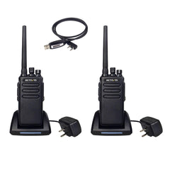 Retevis RT81 UHF Waterproof DMR Radio (2 Packs) with Programming Cable