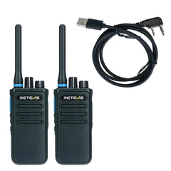 Retevis P1 Superhet AES256 UHF DMR Handheld Radio 2 Packs