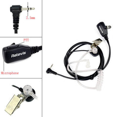 1 Pin PTT MIC Covert Air Acoustic Tube Earpiece for Retevis RT45 RA19