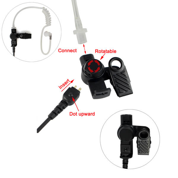 3.5mm Listen Only Earpiece for Speaker Mic