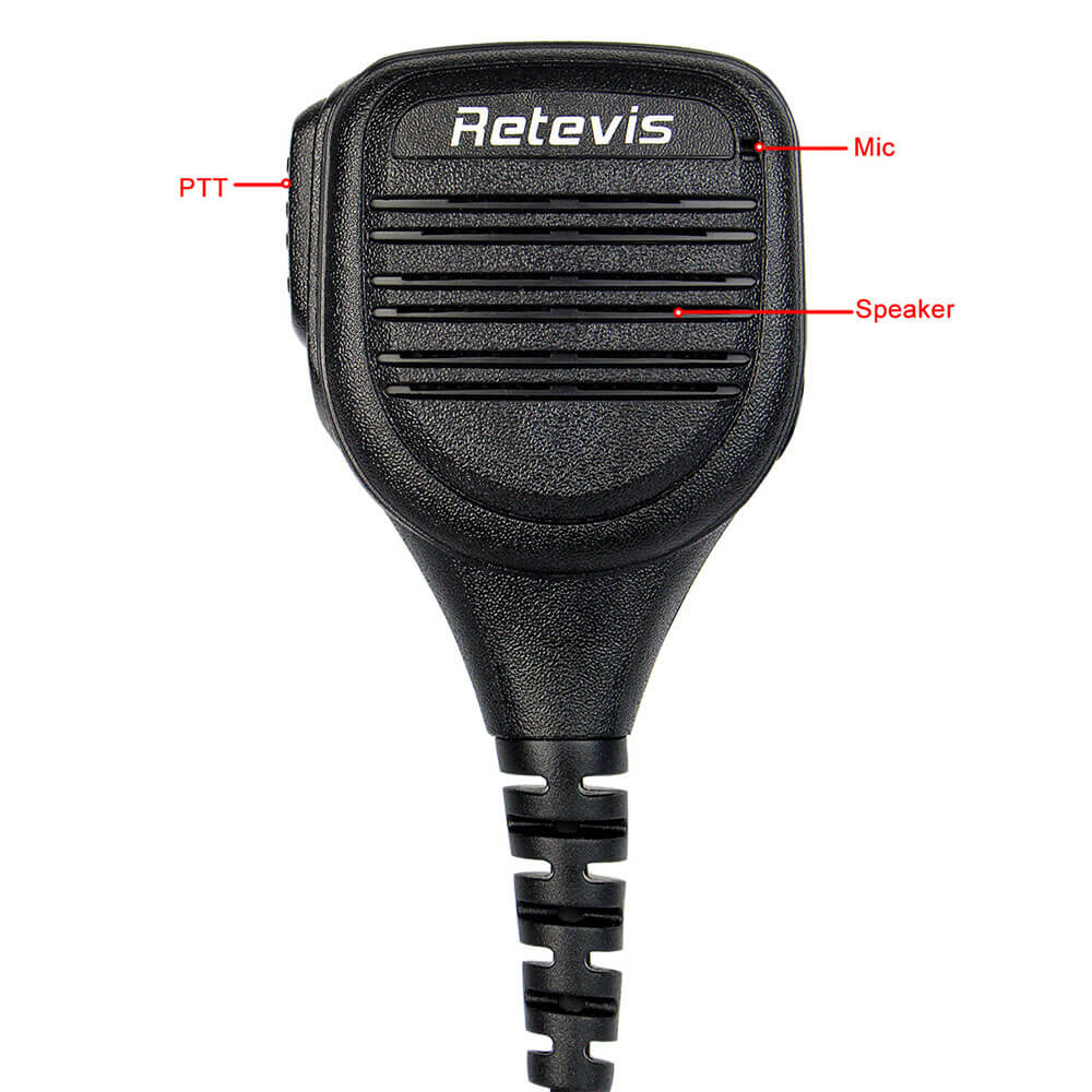 Retevis Shoulder Speaker Microphone with 3.5mm Audio Jack For RT22 RT68 RT21 Radio