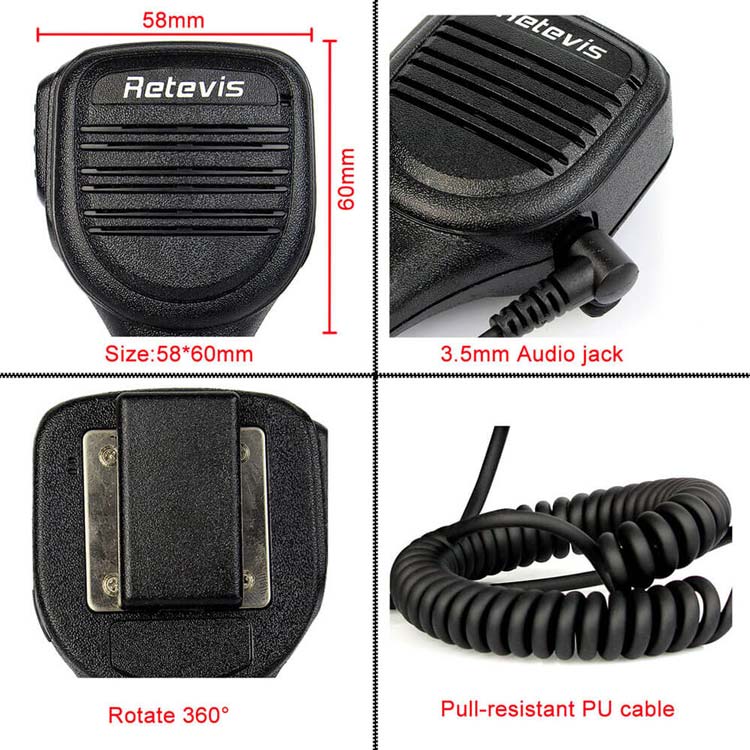 2 Pin Speaker Mic for Motorola Radio