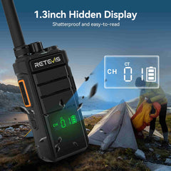 Retevis RB626H UHF 3W Handheld Radio with Hidden Display