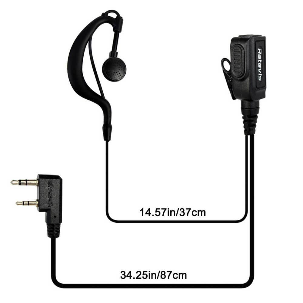 G-type Ear-hook Earpiece for High Power RT1