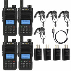 RA89 UV IP68 Ham Radio with Waterproof microphone kit (4 Pack)