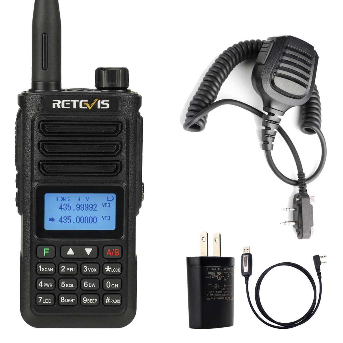 Retevis RA89 IP68 Ham Radio with Speaker Mic