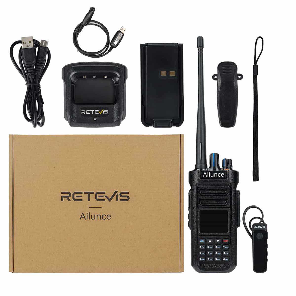 HD2 Waterproof Dual Band DMR Radio-No GPS