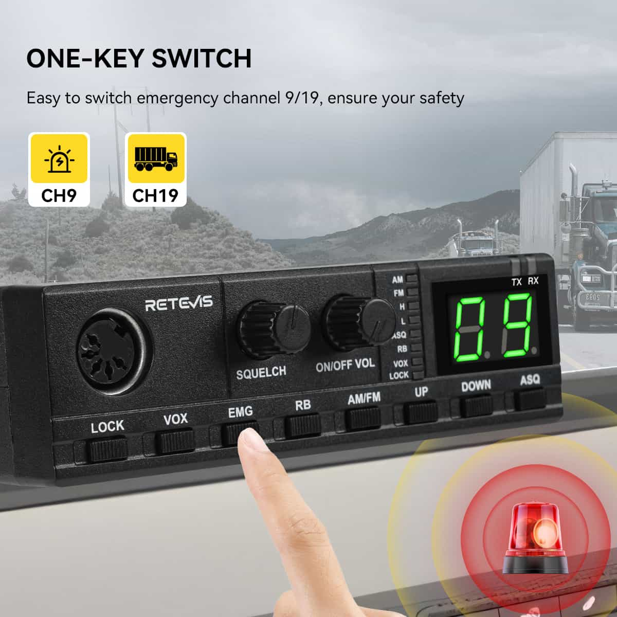 MB2 4W CB Mobile Radio With Antenna