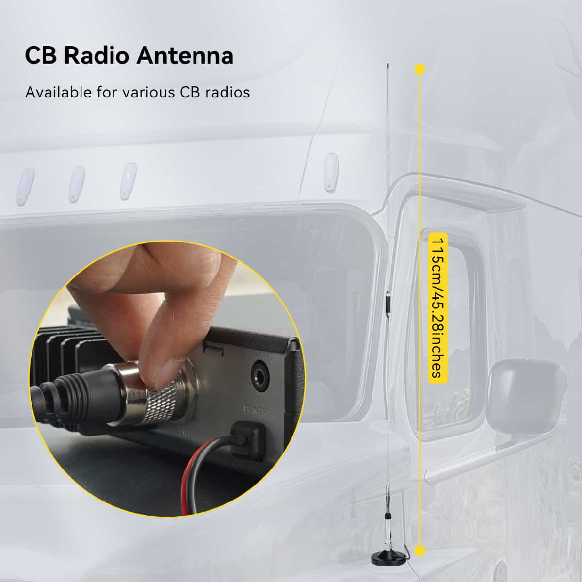 MB2 4W CB Mobile Radio With Antenna