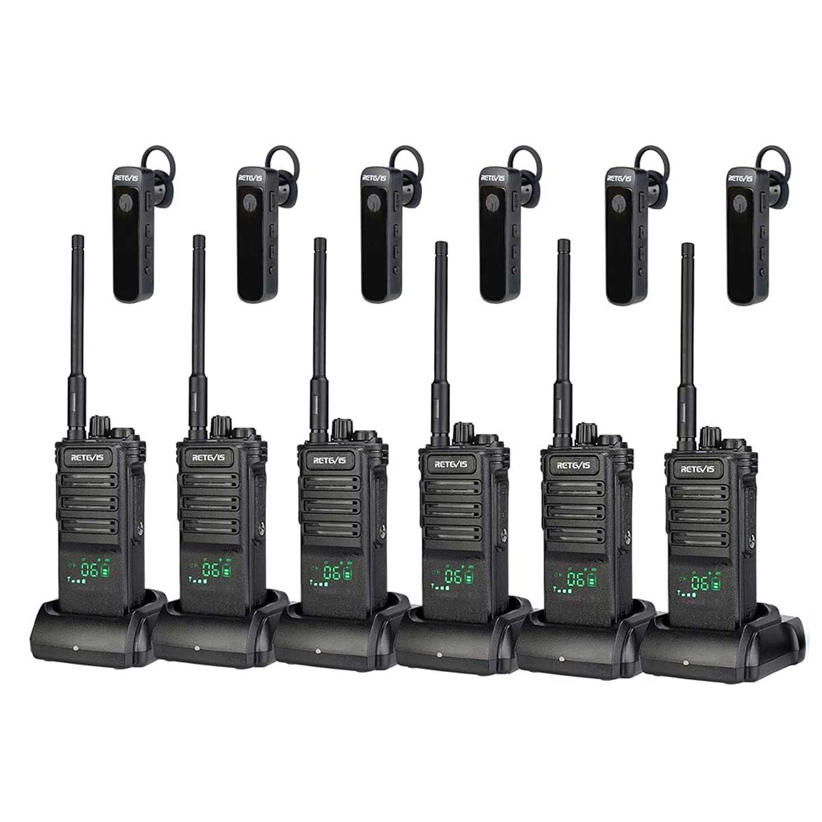 Retevis RB689 UHF walkie talkie with Bluetooth Function 6Pack