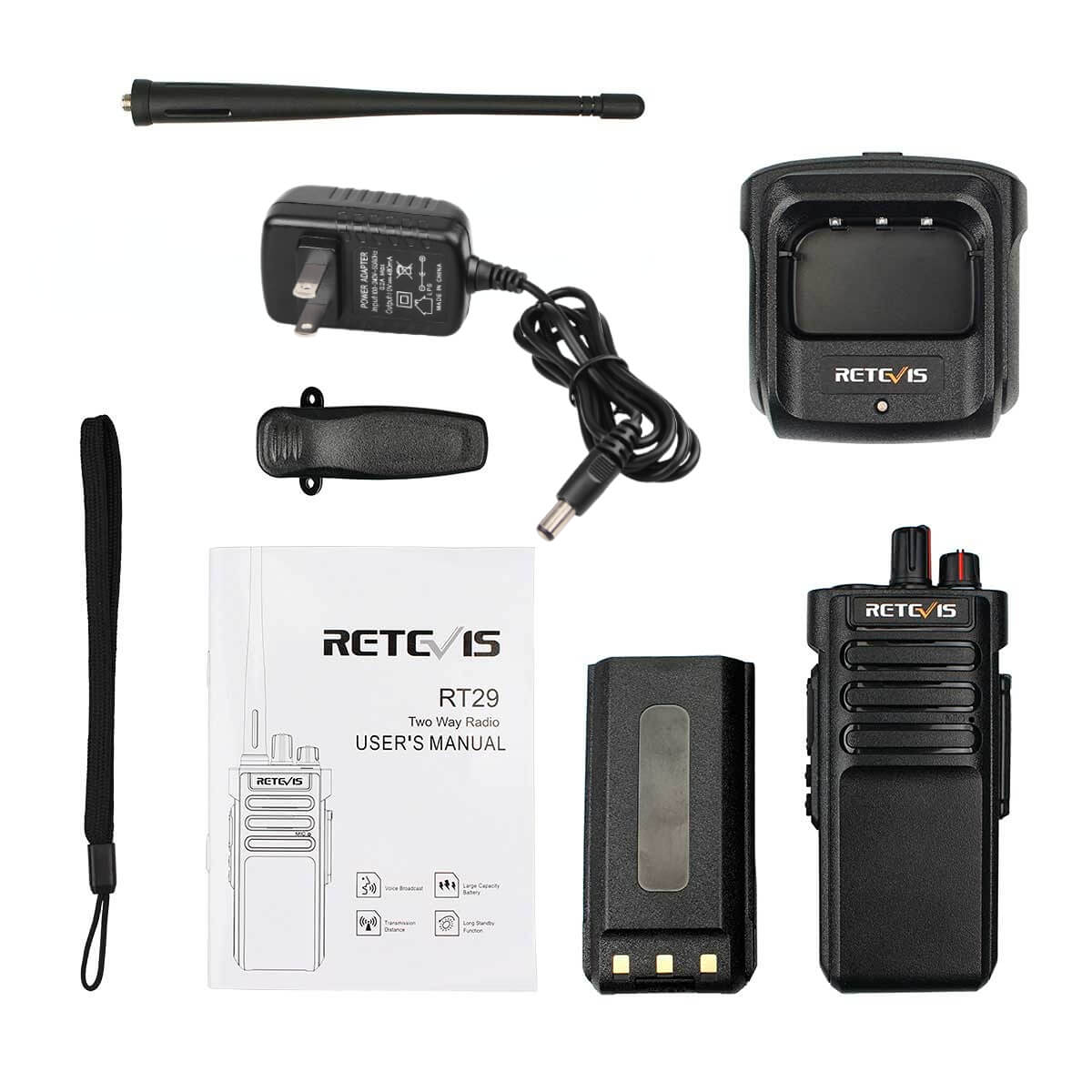 RT29 IP67 Waterproof Long Range UHF band Rugged radio